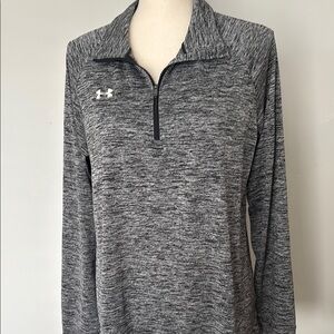 Under Armour Women's Gray Quarter-Zip Top w Rams logo
